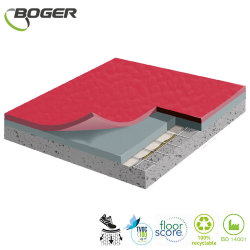 Спортивный линолеум Boger (SF) Sport Flooring Red 4.5 мм