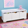 Скамья с выдвижными ящиками KidKraft, белая