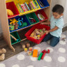 Стеллаж для хранения с 12 контейнерами KidKraft, яркий-натур