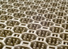 Модульное грязезащитное ПВХ покрытие OPTIMA DUOS 250x250x16мм, черное.