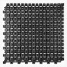 Модульное грязезащитное ПВХ покрытие OPTIMA DUOS 250x250x16мм, черное.