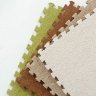 Детский мягкий пол с ковролином NEEU 60x60 см, красный 05
